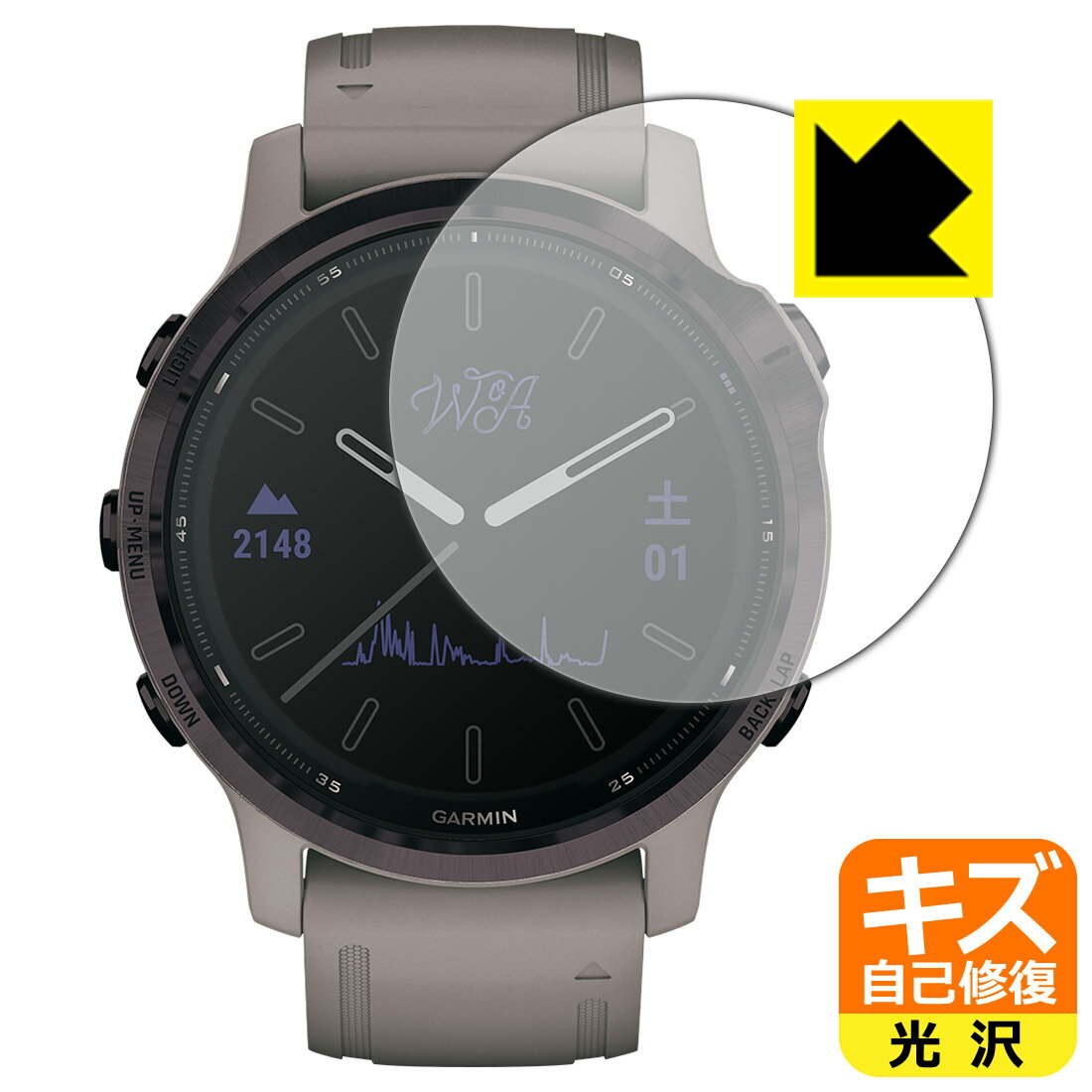 キズ自己修復保護フィルム ガーミン GARMIN fenix 6S Pro Dual Power 日本製 自社製造直販