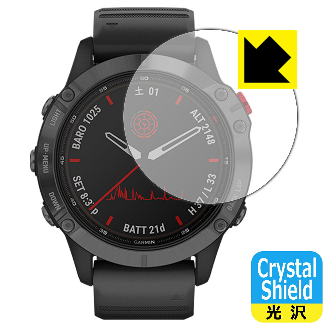 Crystal Shield K[~ GARMIN fenix 6 Pro Dual Power { А