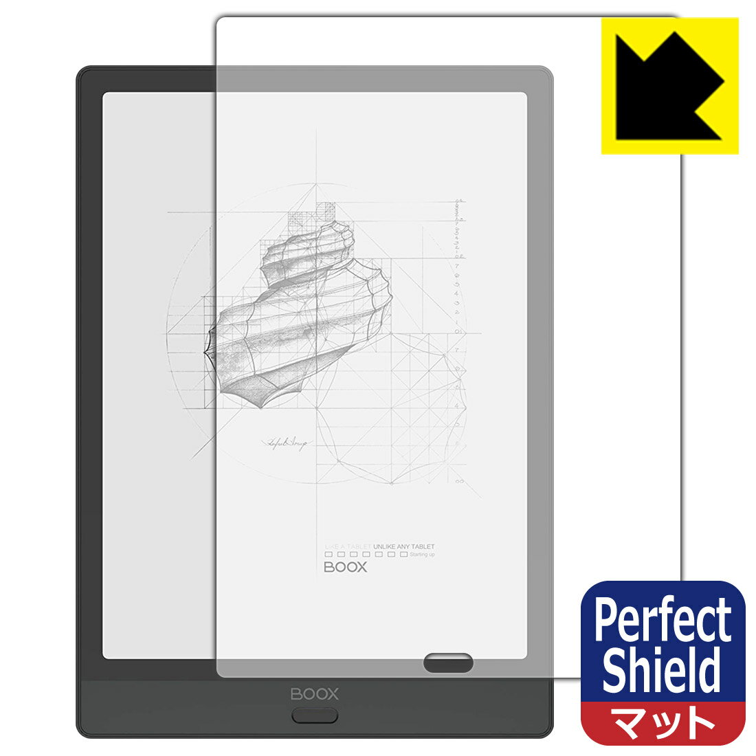 ●対応機種 : Onyx BOOX Note3●内容量 : 3枚●「Perfect Shield」は画面の反射を抑え、指のすべりもなめらかな指紋や皮脂汚れがつきにくい『アンチグレアタイプ(非光沢)の保護フィルム』●安心の国産素材を使用。日本国内の自社工場で製造し出荷しています。【ポスト投函送料無料】商品は【ポスト投函発送 (追跡可能メール便)】で発送します。お急ぎ、配達日時を指定されたい方は以下のクーポンを同時購入ください。【お急ぎ便クーポン】　プラス110円(税込)で速達扱いでの発送。お届けはポストへの投函となります。【配達日時指定クーポン】　プラス550円(税込)で配達日時を指定し、宅配便で発送させていただきます。【お急ぎ便クーポン】はこちらをクリック【配達日時指定クーポン】はこちらをクリック 　 表面に微細な凹凸を作ることにより、外光を乱反射させギラツキを抑える「アンチグレア加工」がされております。 屋外での太陽光の映り込み、屋内でも蛍光灯などの映り込みが気になるシーンが多い方におすすめです。 また、指紋がついた場合でも目立ちにくいという特長があります。 指滑りはさらさらな使用感でストレスのない操作・入力が可能です。 ハードコート加工がされており、キズや擦れに強くなっています。簡単にキズがつかず長くご利用いただけます。 反射防止のアンチグレア加工で指紋が目立ちにくい上、表面は防汚コーティングがされており、皮脂や汚れがつきにくく、また、落ちやすくなっています。 接着面は気泡の入りにくい特殊な自己吸着タイプです。素材に柔軟性があり、貼り付け作業も簡単にできます。また、はがすときにガラス製フィルムのように割れてしまうことはありません。 貼り直しが何度でもできるので、正しい位置へ貼り付けられるまでやり直すことができます。 最高級グレードの国産素材を日本国内の弊社工場で加工している完全な Made in Japan です。安心の品質をお届けします。 使用上の注意 ●本製品は機器の画面をキズなどから保護するフィルムです。他の目的にはご使用にならないでください。 ●本製品は液晶保護および機器本体を完全に保護することを保証するものではありません。機器の破損、損傷、故障、その他損害につきましては一切の責任を負いかねます。 ●製品の性質上、画面操作の反応が変化したり、表示等が変化して見える場合がございます。 ●貼り付け作業時の失敗(位置ズレ、汚れ、ゆがみ、折れ、気泡など)および取り外し作業時の破損、損傷などについては、一切の責任を負いかねます。 ●水に濡れた状態でのご使用は吸着力の低下などにより、保護フィルムがはがれてしまう場合がございます。防水対応の機器でご使用の場合はご注意ください。 ●アルコール類やその他薬剤を本製品に付着させないでください。表面のコーティングや吸着面が変質するおそれがあります。 ●品質向上のため、仕様などを予告なく変更する場合がございますので、予めご了承ください。