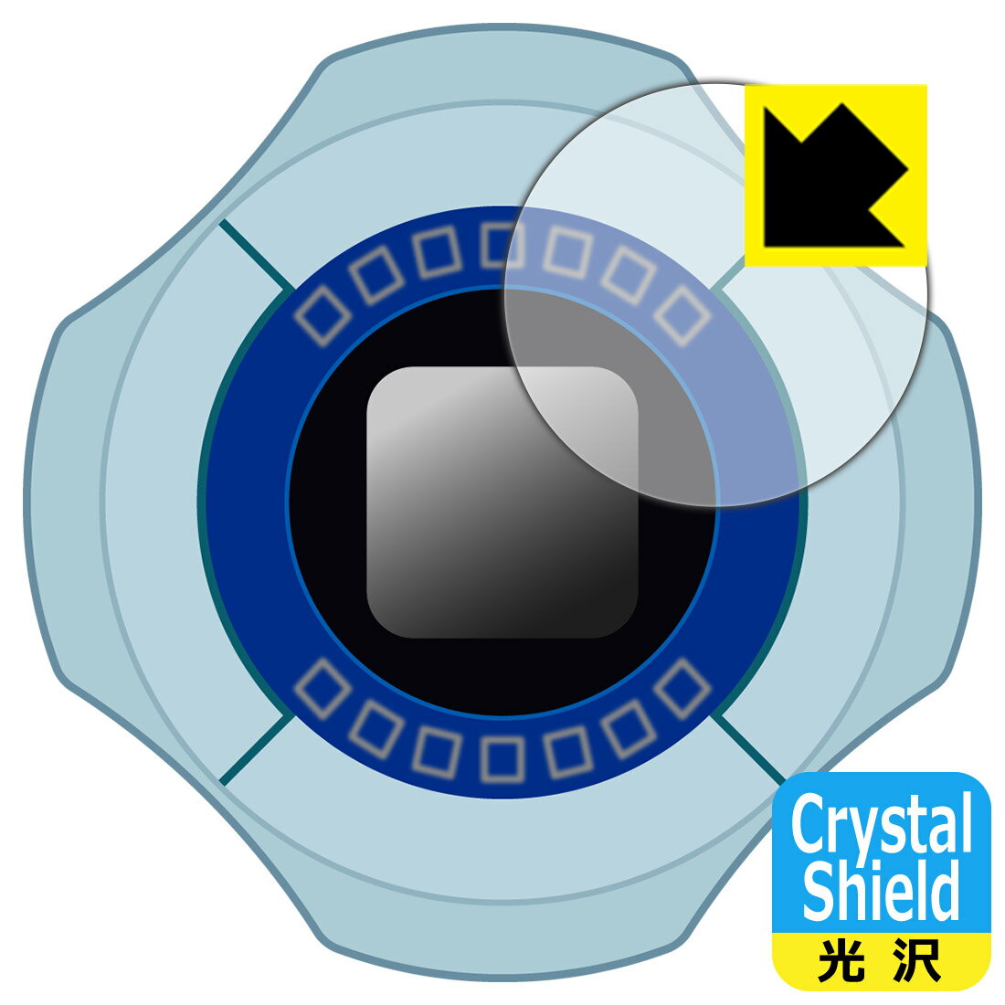 Crystal Shield デジモンアドベンチャー: デジヴァイス: 用 液晶保護フィルム (3枚セット) 日本製 自社製造直販