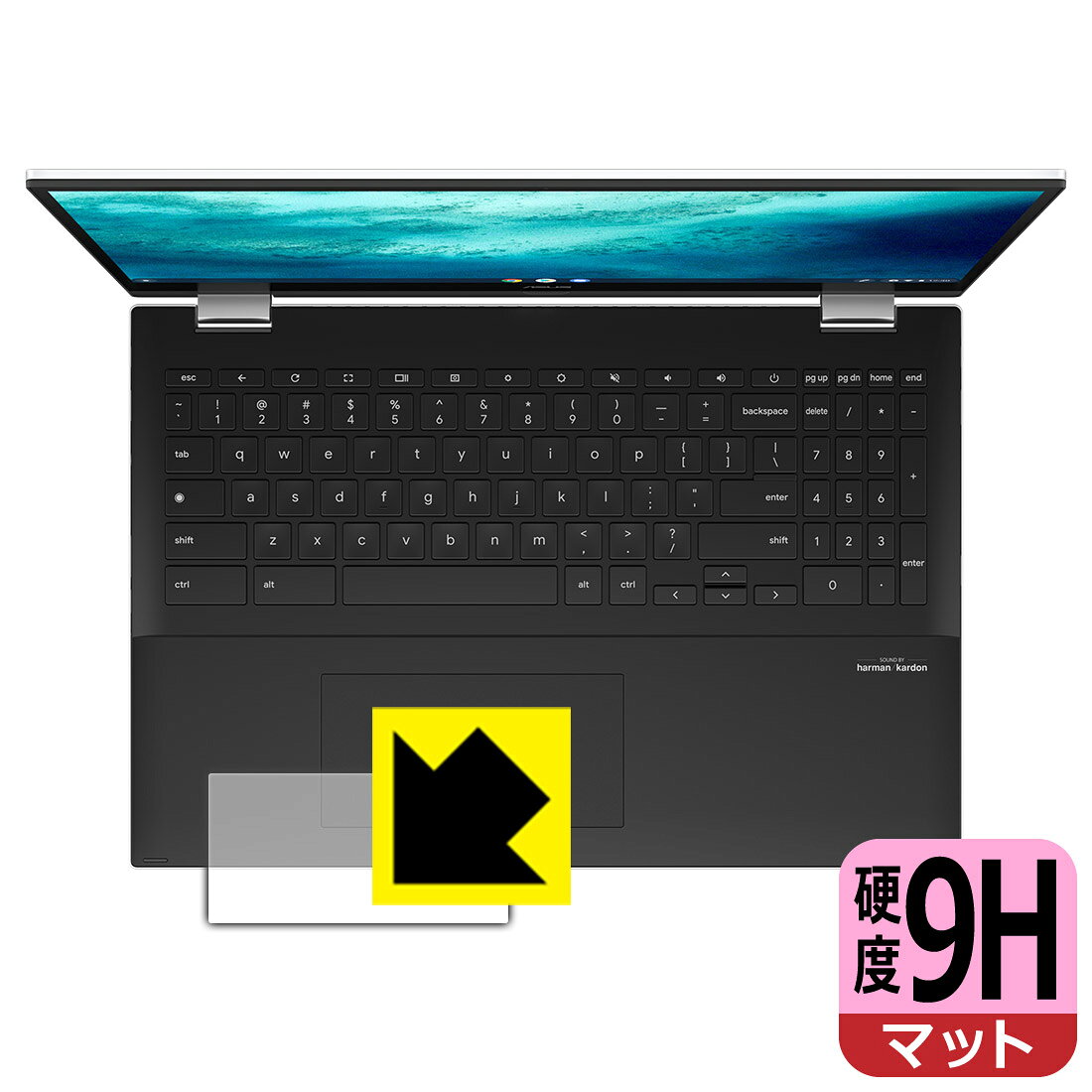 9H高硬度【 反射低減 】保護フィルム ASUS Chromebook Flip CX5 (CX5500FEA) タッチパッド用 日本製 自社製造直販