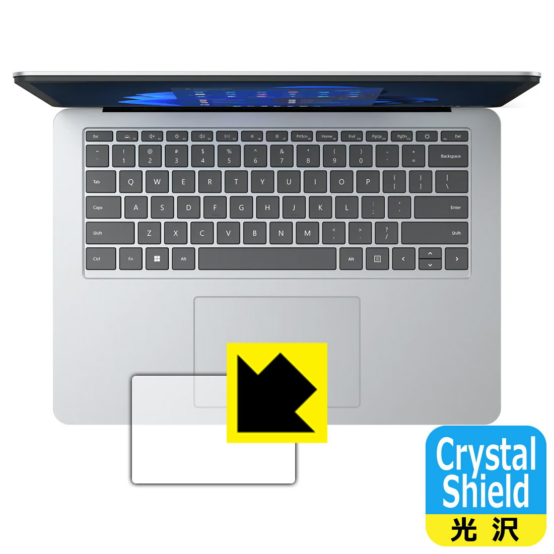 Crystal Shield Surface Laptop Studio (2022年3月発売モデル) タッチパッド用 (3枚セット) 日本製 自社製造直販