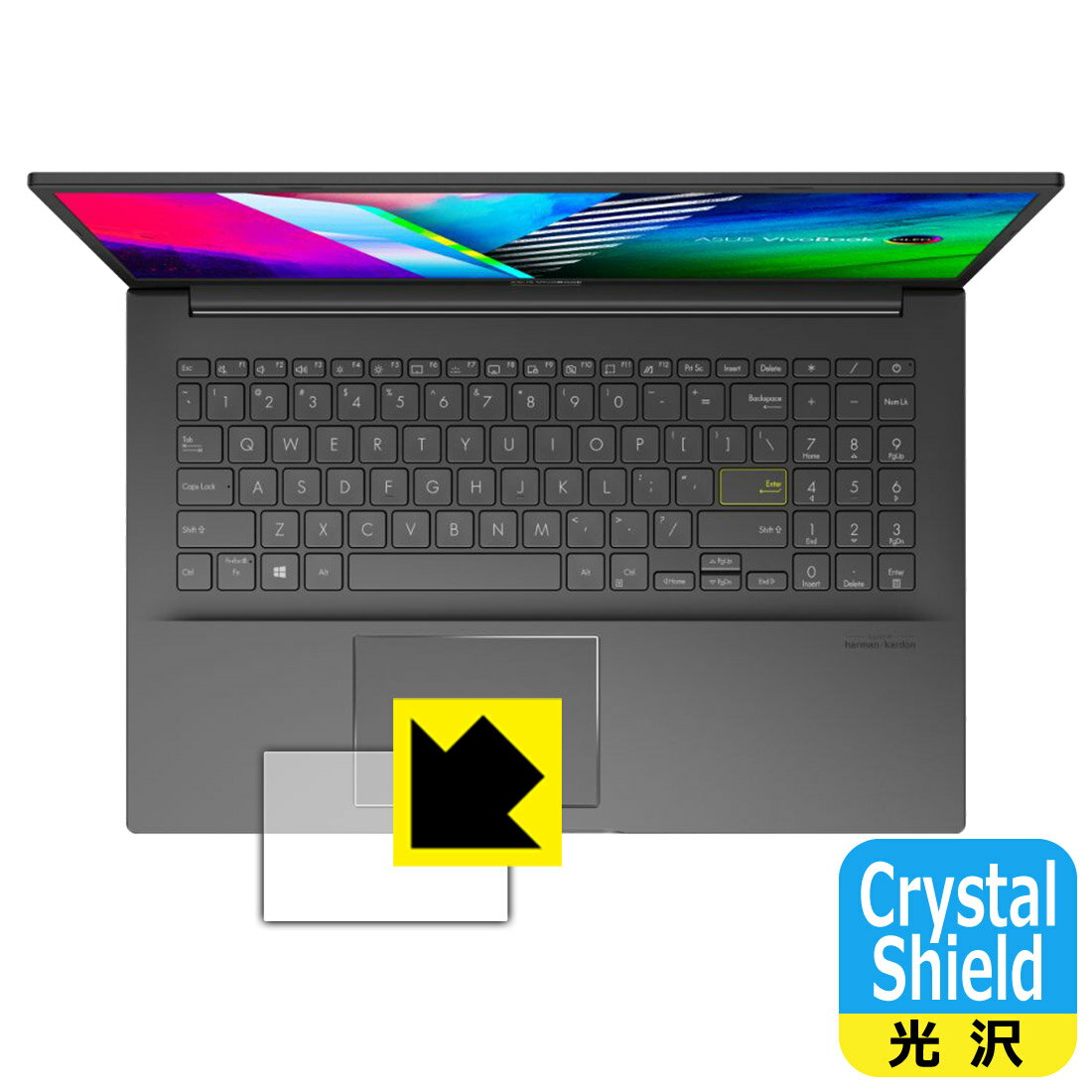 Rakuten - Crystal Shield ASUS Vivobook 15 OLED (K513EA) タッチパッド用 (3枚セット) 日本製 自社製造直販