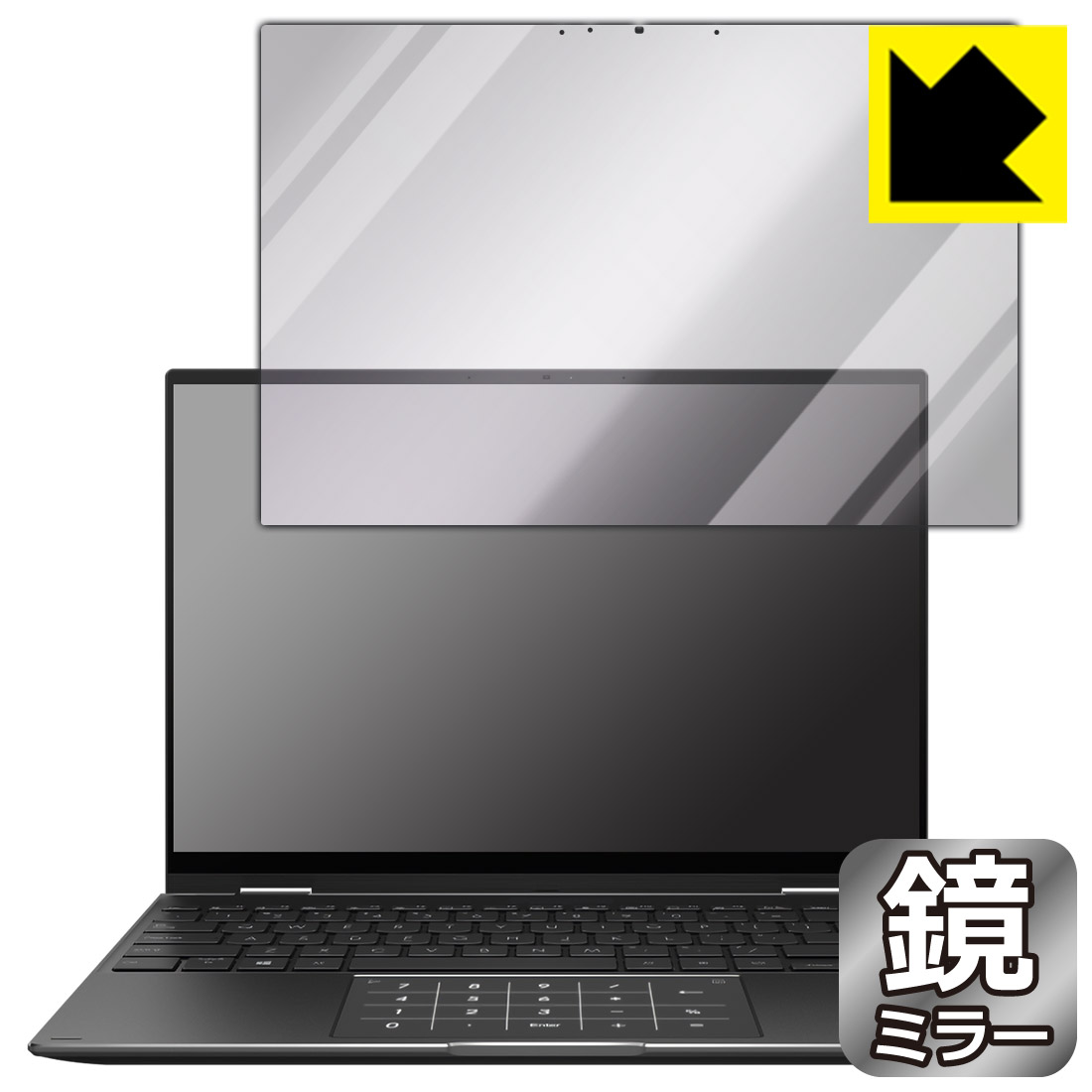 Mirror Shield 保護フィルム ASUS ZenBook 14 Flip OLED (UN5401Q) 日本製 自社製造直販