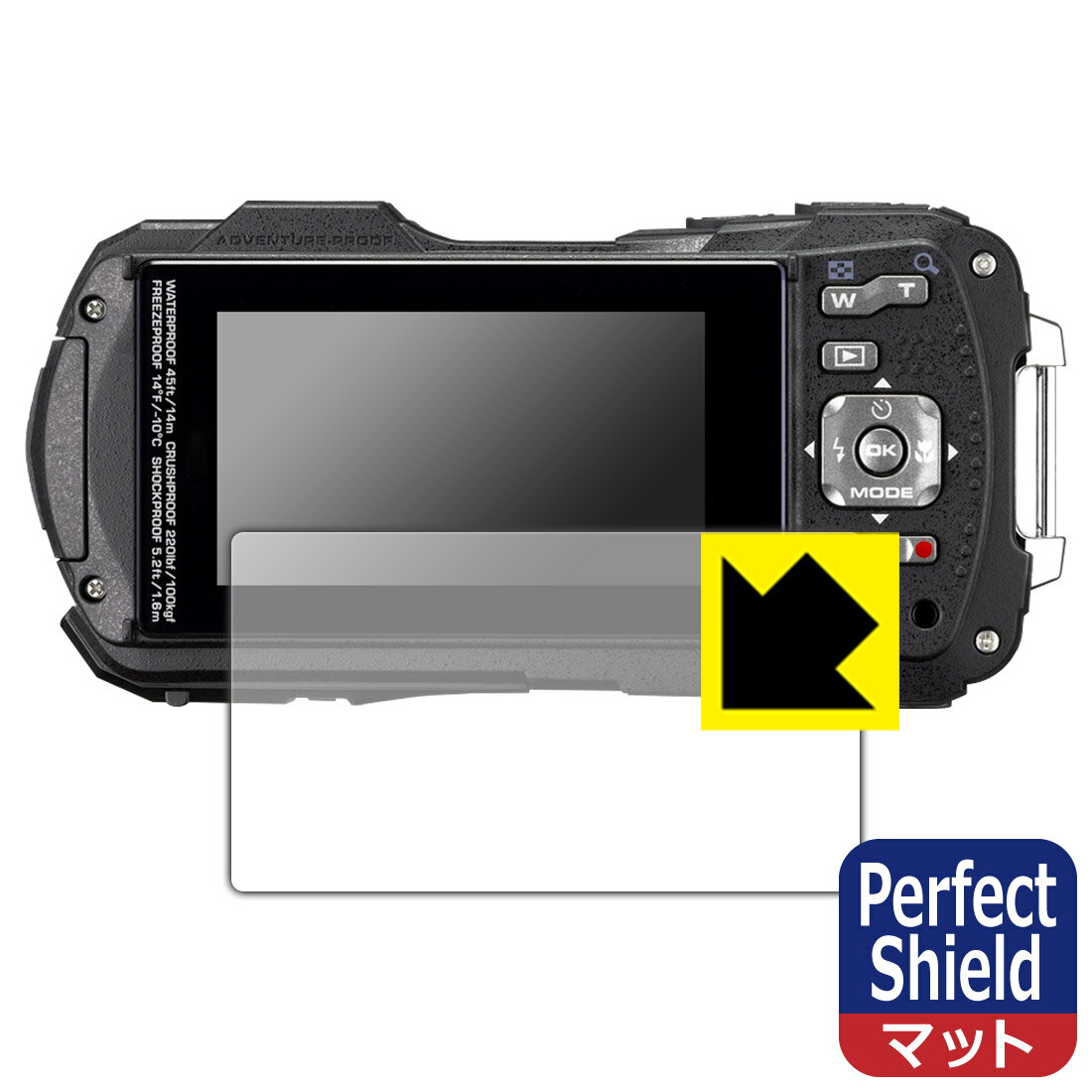 Perfect Shield【 反射低減 】保護フィルム RICOH WG-80/WG-70/WG-60/WG-50/WG-40/WG-40W (3枚セット) 日本製 自社製造直販