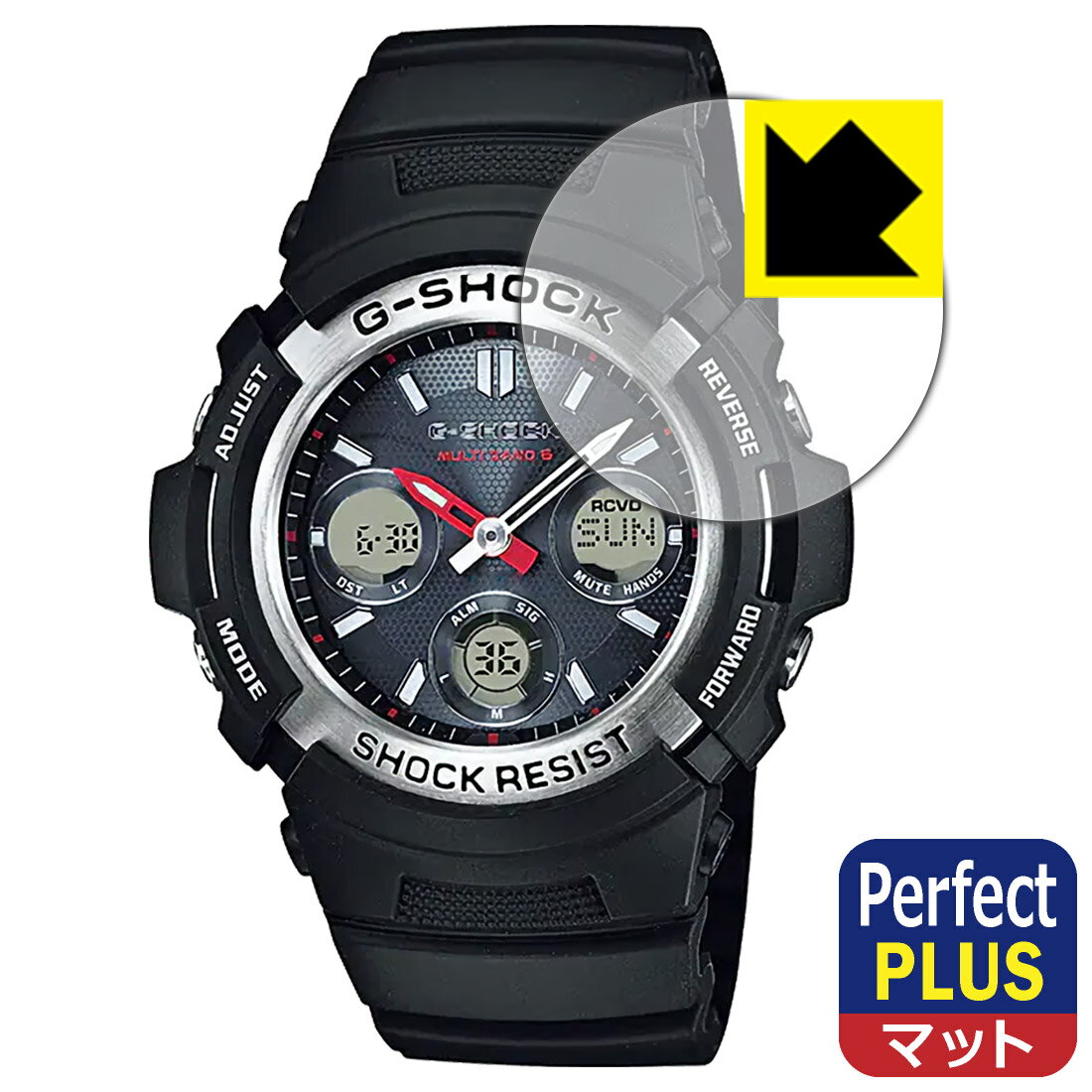Perfect Shield Plus【 反射低減 】保護フィルム G-SHOCK AWG-M100シリーズ 日本製 自社製造直販