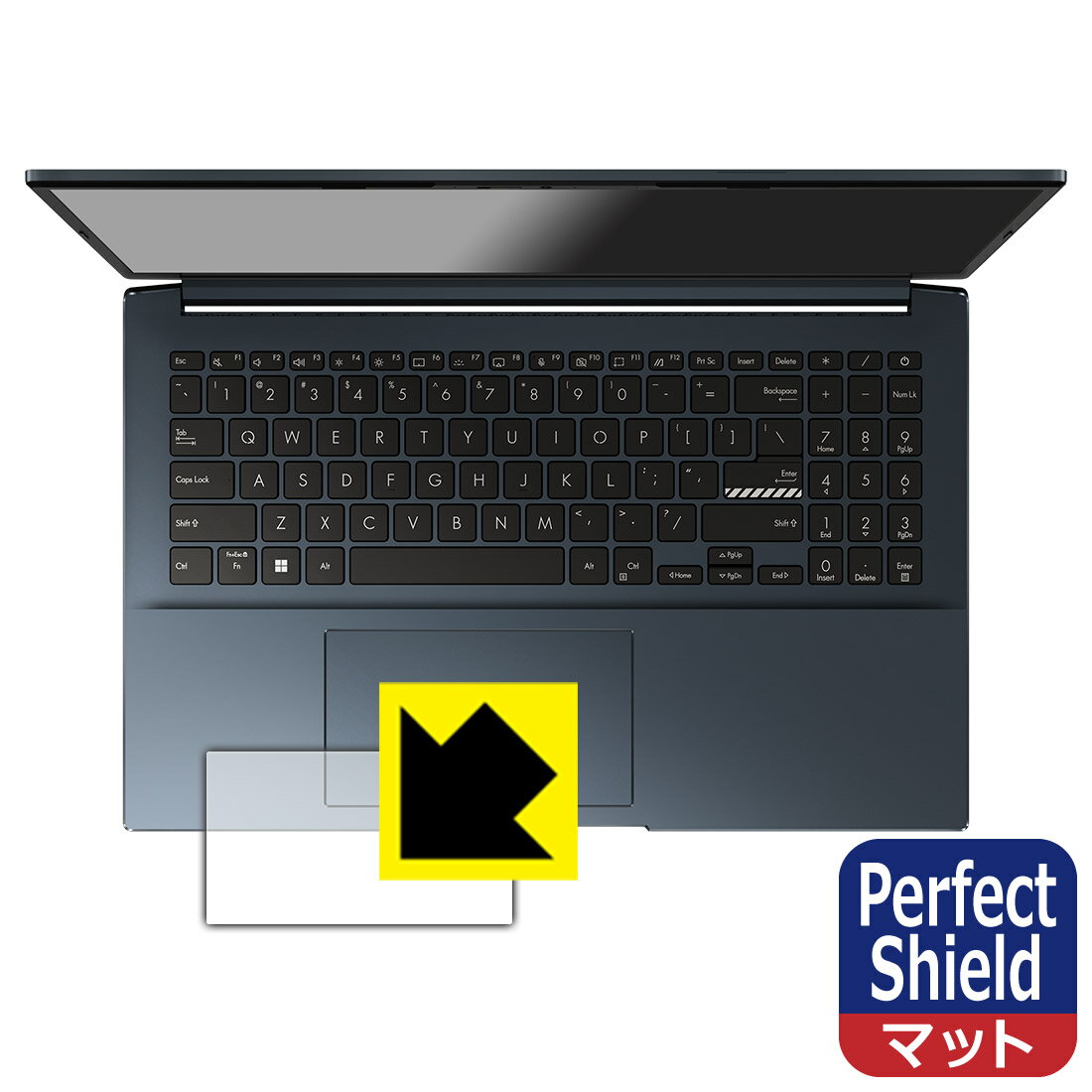 Perfect Shield【反射低減】保護フィルム ASUS VivoBook Pro 15 OLED (K6500ZC) タッチパッド用 (3枚セット) 日本製 自社製造直販
