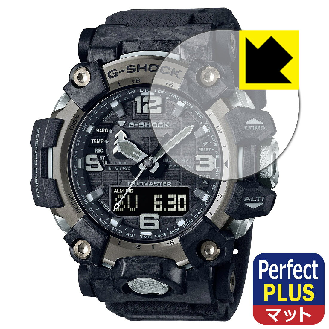 PDA工房 G-SHOCK GWG-2000シリーズ対応 PerfectShield Plus 保護 フィルム 反射低減 防指紋 日本製 自社製造直販