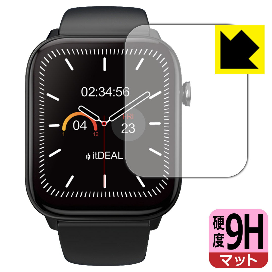 9H高硬度【 反射低減 】保護フィルム itDEAL スマートウォッチ M18 日本製 自社製造直販