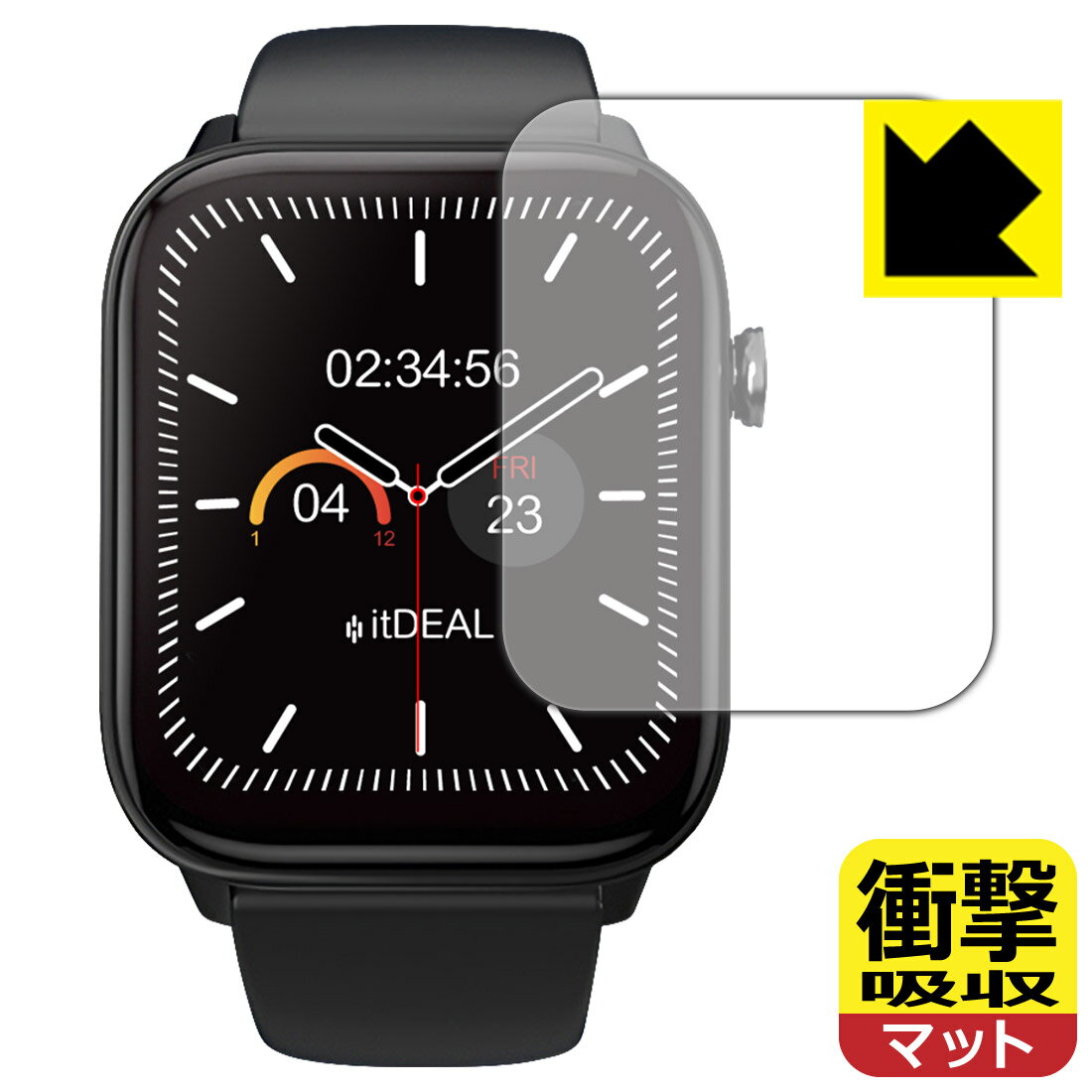 衝撃吸収【 反射低減 】保護フィルム itDEAL スマートウォッチ M18 日本製 自社製造直販