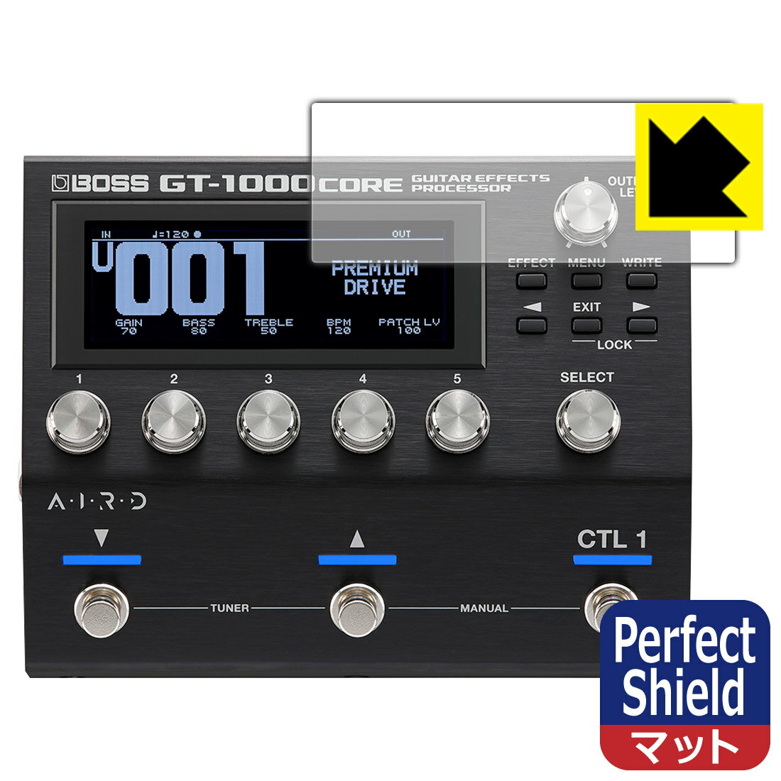PDA工房 BOSS GT-1000CORE対応 PerfectShield 保護 フィルム [ディスプレイ用] 反射低減 防指紋 日本製 自社製造直販