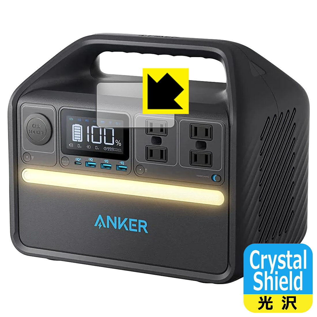PDA��˼ Anker 535 Portable Power Station (PowerHouse 512Wh)�б� Crystal Shield �ݸ� �ե���� ���� ������ ������¤ľ��