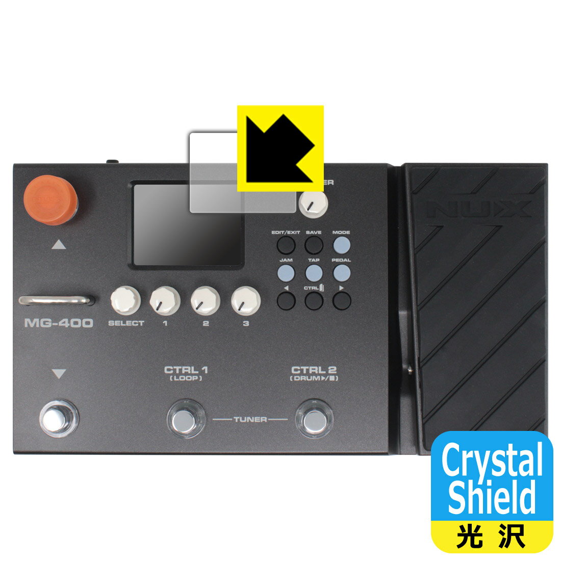PDA˼ NUX MG-400б Crystal Shield ݸ ե [ǥץ쥤] 3   ¤ľ