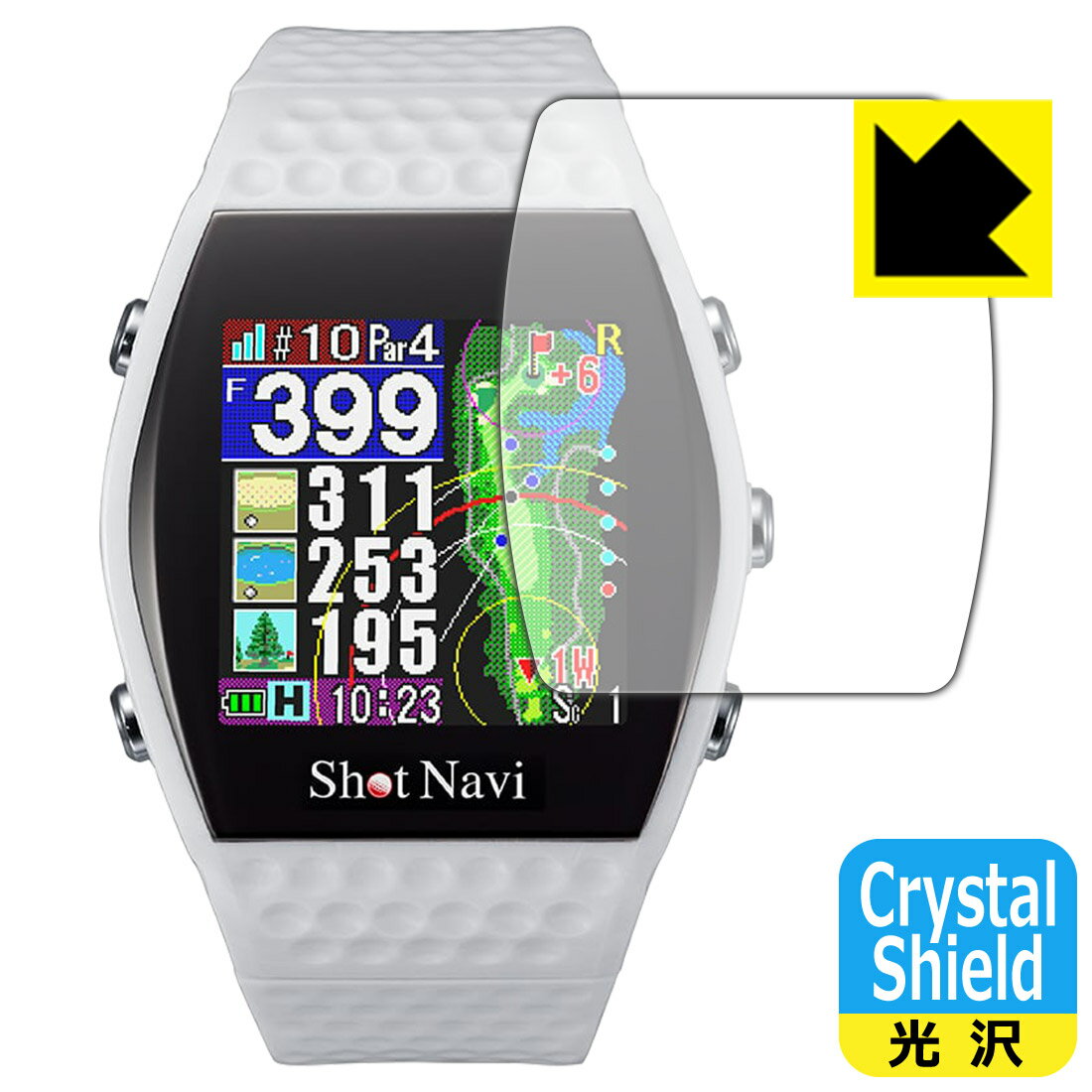 PDA工房 Shot Navi INFINITY対応 Crystal Shield 保護 フィルム 3枚入 光沢 日本製 自社製造直販