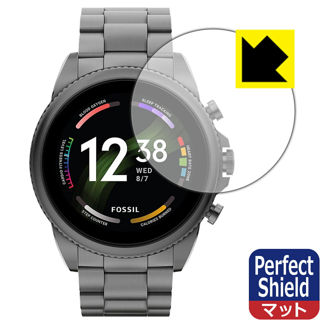 PDA 공방 FOSSIL 제너레이션 6 스마트 워치[케이스 사이즈 44 mm용]대응 PerfectShield 보호 필름 반사 저감 방지문 일본제 자사 제조 직판
