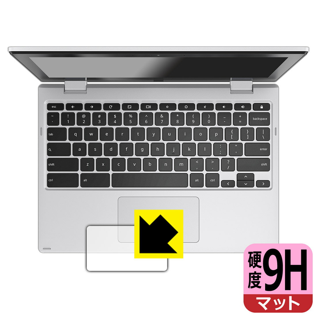 PDA工房 ASUS Chromebook Flip CX1 (CX1102FKA)対応 9H高硬度[反射低減] 保護 フィルム [タッチパッド用] 日本製 自社製造直販