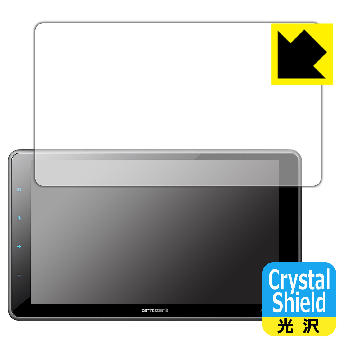PDA工房 carrozzeria 1Dメインユニット DMH-SF500対応 Crystal Shield 保護 フィルム 光沢 日本製 自社製造直販