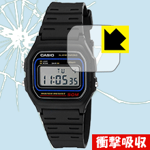 衝撃吸収【 光沢 】保護フィルム CASIO W-59 日本製 自社製造直販