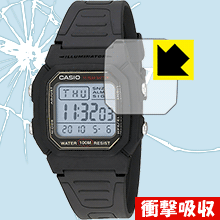衝撃吸収【 光沢 】保護フィルム CASIO W-800H 日本製 自社製造直販