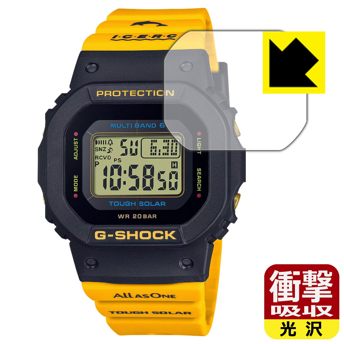 対応機種●対応機種 : CASIO G-SHOCK アイサーチ・ジャパン コラボレーションモデル GMD-W5600K / GMD-W5601K専用の商品です。●製品内容 : 画面用フィルム1枚・クリーニングワイプ1個●特殊素材の衝撃吸収層...