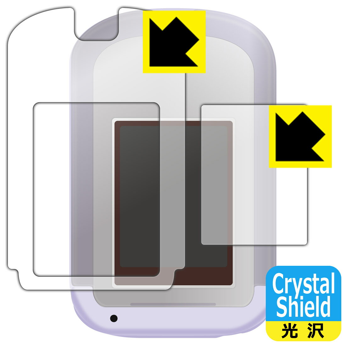 PDAH[ J[hł! ݂R炵Phone with U Ή Crystal Shield ی tB [ʗp/Jo[p]  { { А