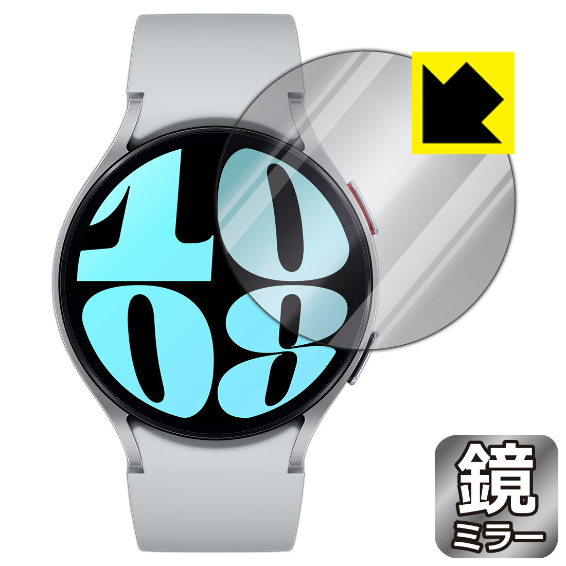 PDA工房 Galaxy Watch6 [ケースサイズ 44mm用] 対応 Mirror Shield 保護 フィルム ミラー 光沢 日本製 日本製 自社製造直販