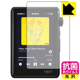 PDA工房 HiBy R3 II 対応 抗菌 抗ウイルス[光沢] 保護 フィルム [表面用] 日本製 日本製 自社製造直販