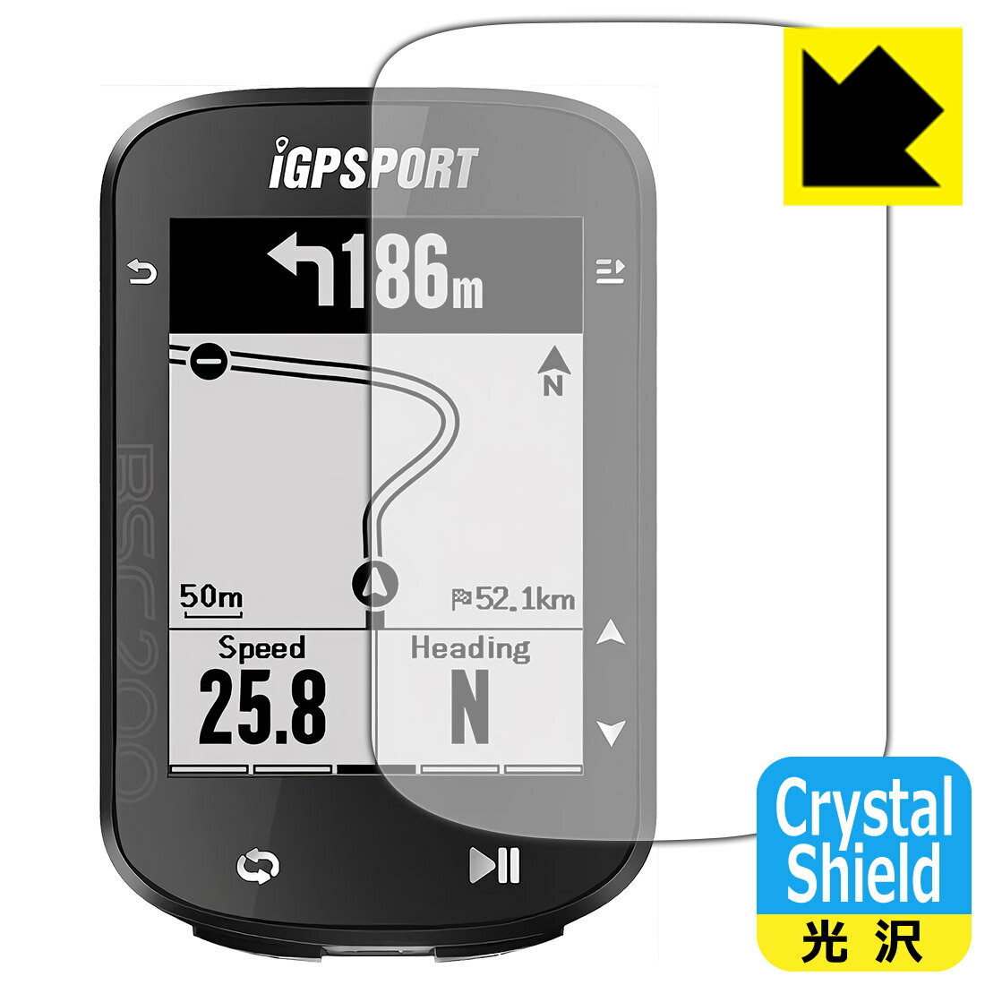 PDAH[ iGPSPORT BSC200 Ή Crystal Shield ی tB 3  { { А