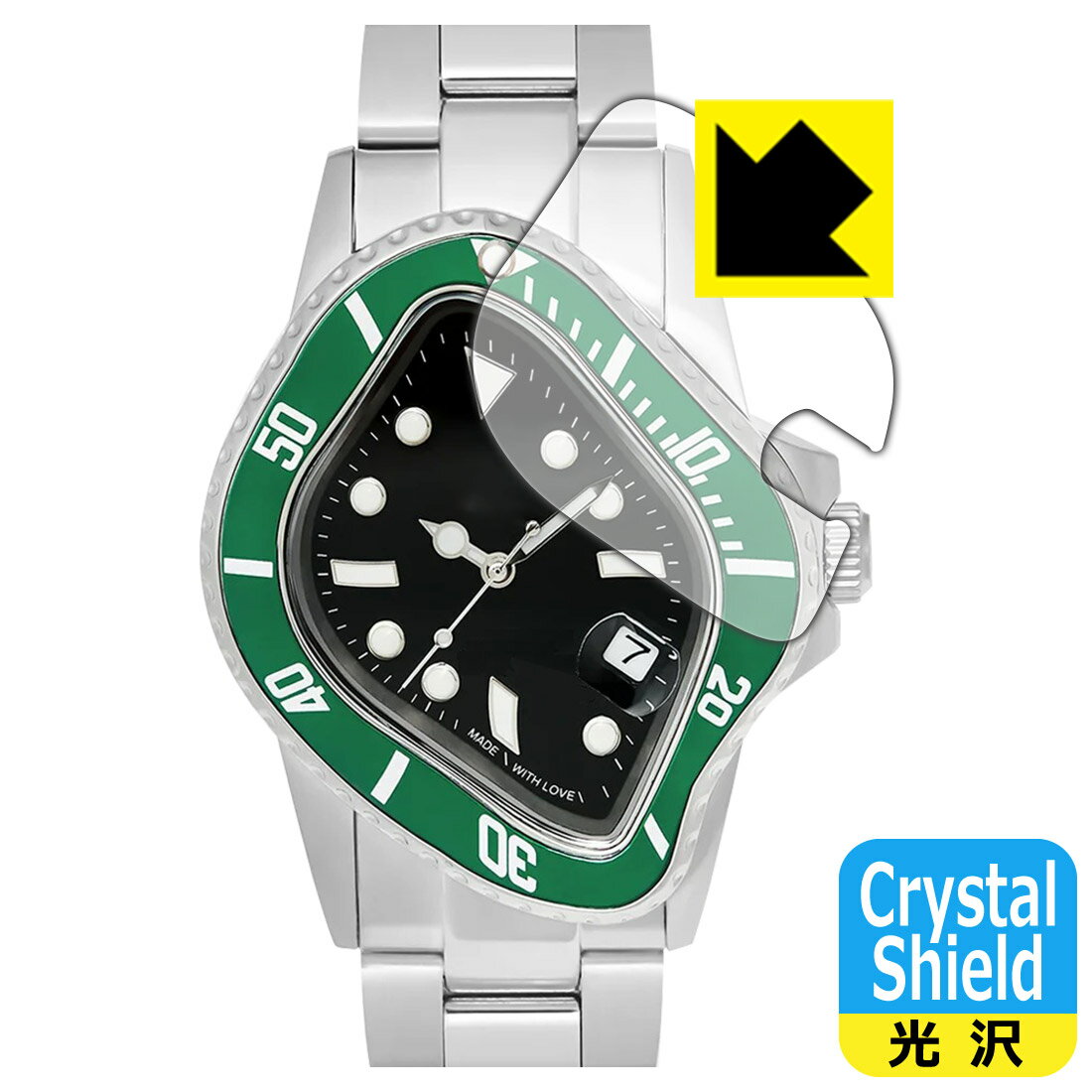 PDA工房 LAARVEE PEA001 対応 Crystal Shield 保護 フィルム 3枚入 光沢 日本製 日本製 自社製造直販