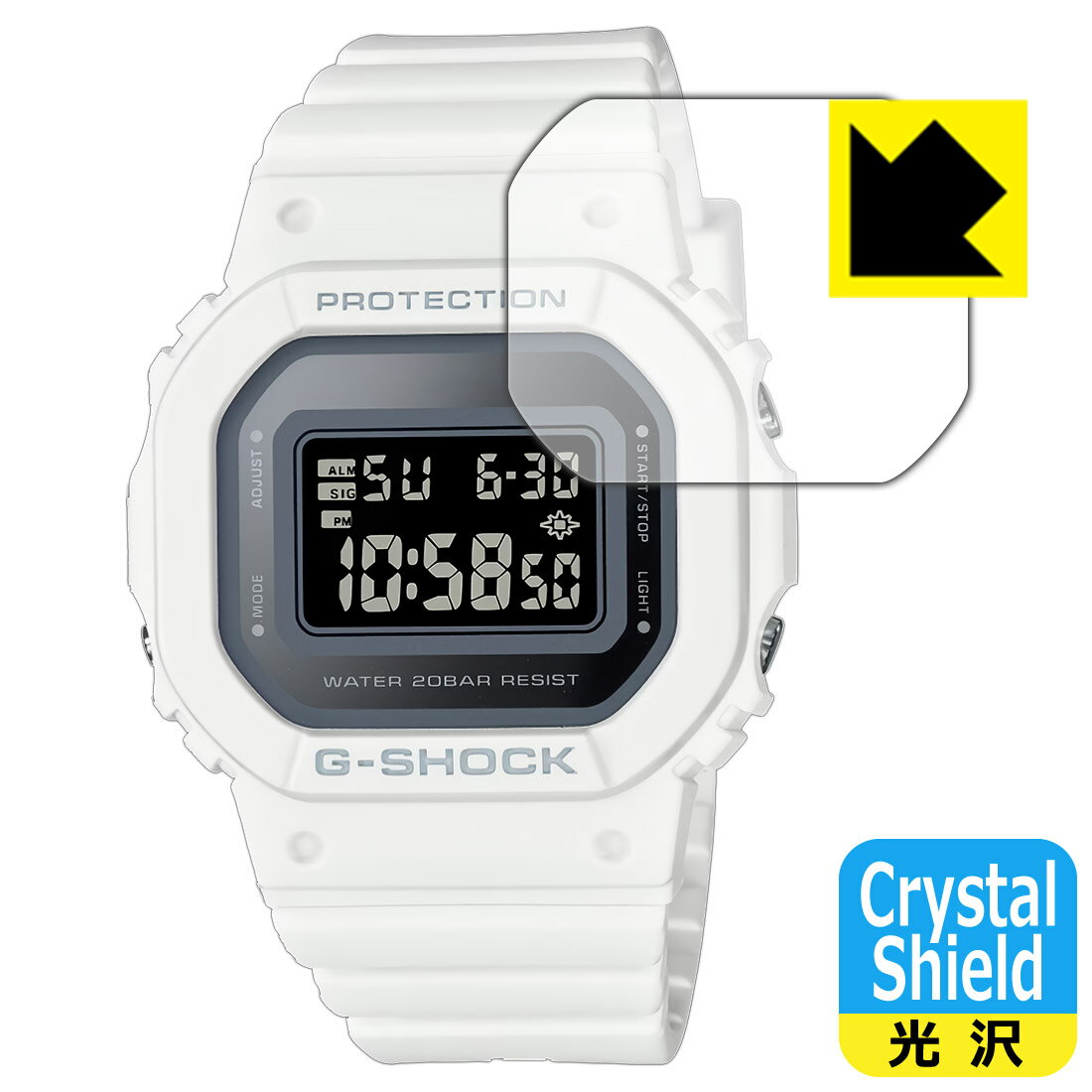 PDA工房 G-SHOCK GMD-S5600シリーズ 対応 Crystal Shield 保護 フィルム 光沢 日本製 自社製造直販