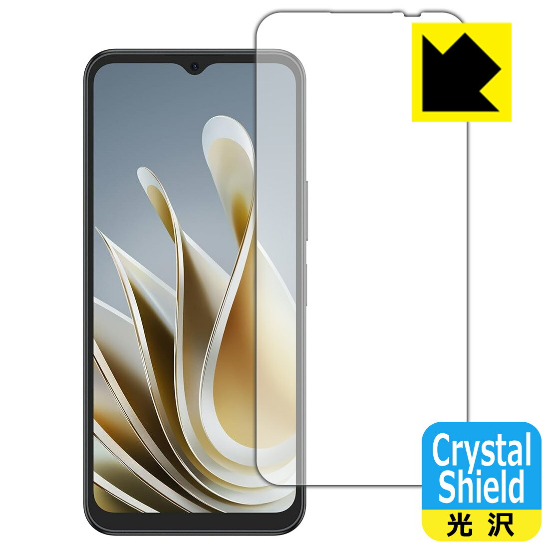乐天商城 - Crystal Shield【 光沢 】保護フィルム nubia Ivy (画面用)【 インカメラ穴なし版 】 3枚セット 日本製 自社製造直販