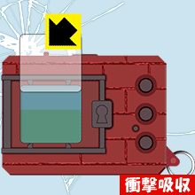 デジタルモンスター用 衝撃吸収【 光沢 】保護フィルム 日本製 自社製造直販