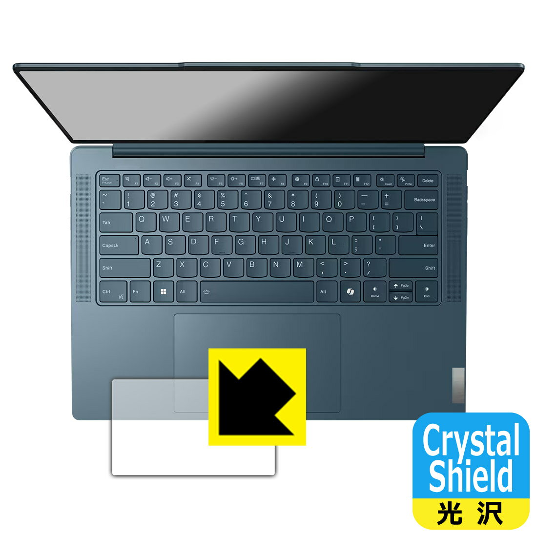 Crystal Shield【 光沢 】保護フィルム Lenovo Yoga Pro 7 Gen 9 (14型) タッチパッド用 日本製 自社製造直販