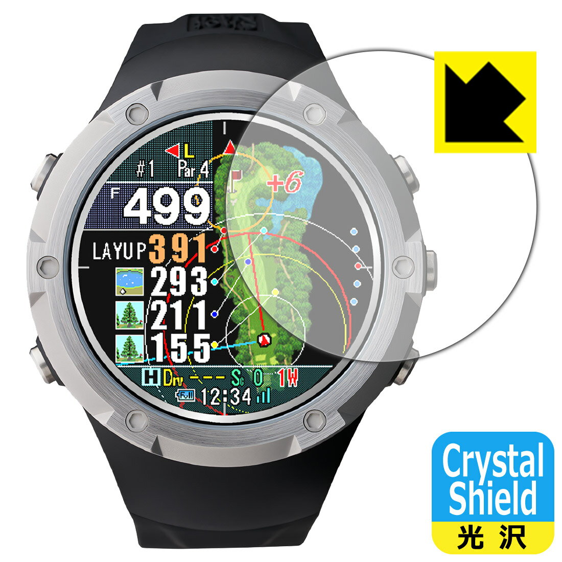Crystal Shield【 光沢 】保護フィルム Shot Navi Evolve α (3枚セット) 日本製 自社製造直販