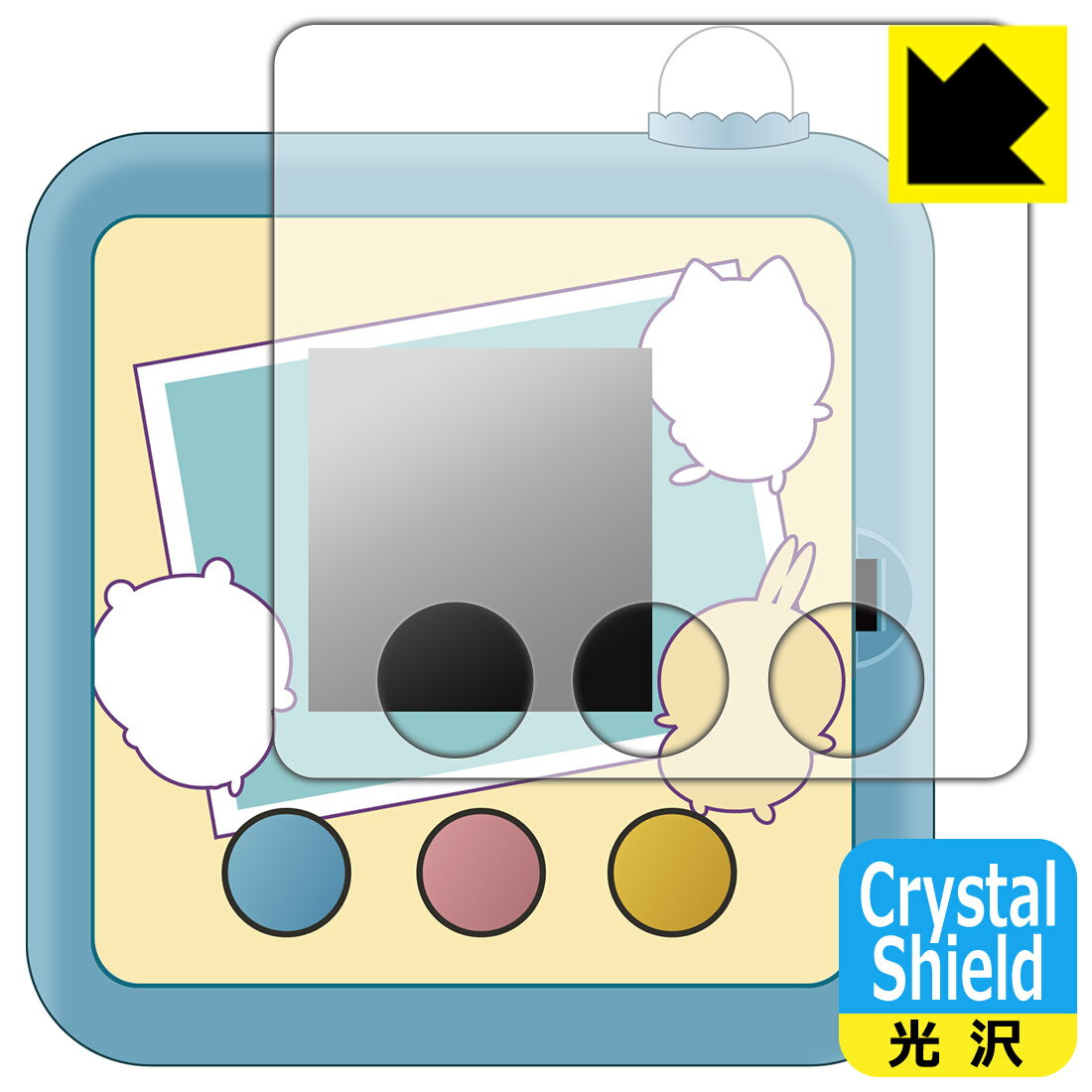 PDA工房 ちいかわ カメラでヤーッ!! 対応 Crystal Shield 保護 フィルム 光沢 日本製 自社製造直販