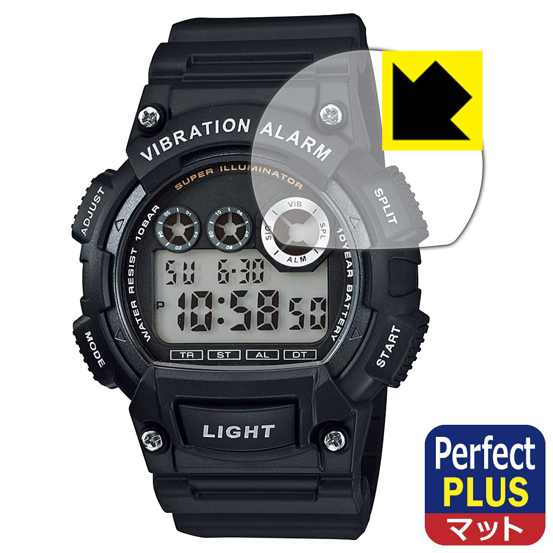 PDA˼ CASIO Collection W-735H꡼ б PerfectShield Plus ݸ ե ȿ㸺 ɻ  ...