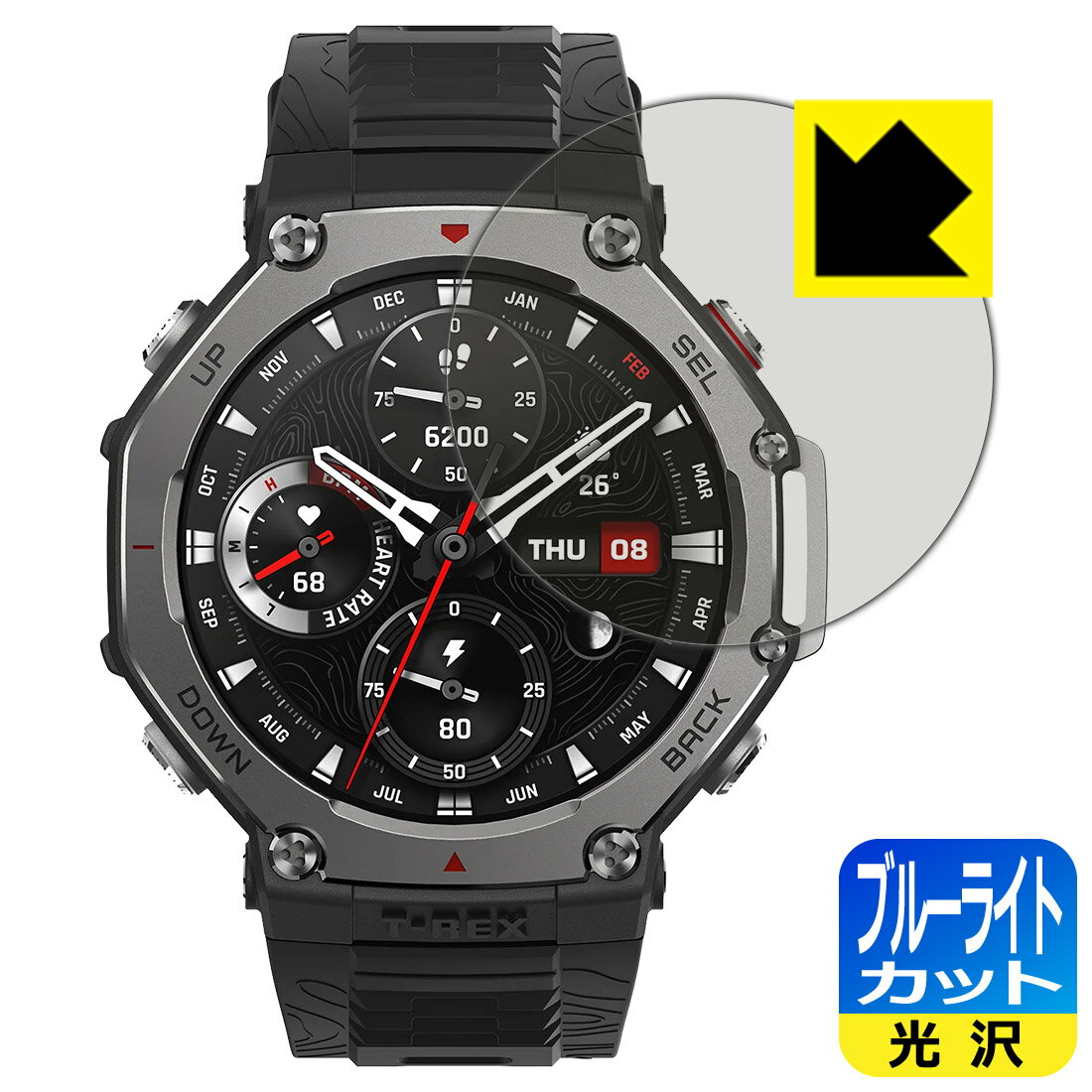PDA˼ Amazfit T-Rex 3 б ֥롼饤ȥå[] ݸ ե  ¤ľ