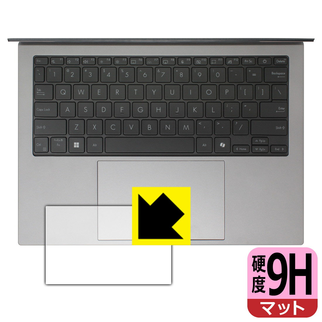 PDA工房 ASUS Zenbook S 13 OLED (UX5304MA/UX5304VA) 対応 9H高硬度[反射低減] 保護 フィルム [タッチパッド用] 日本製 自社製造直販