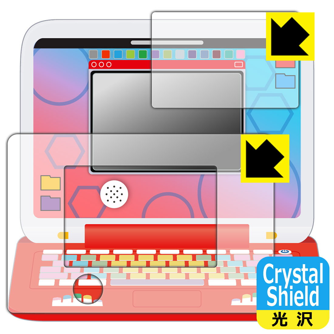PDA��˼ �ݥ����ԥ��äȥ����ǥߡ� �ݥ���󥲥åȥѥ�����EX(�������ȥ꡼��) �б� Crystal Shield �ݸ� �ե���� [������/�դ���] ��...