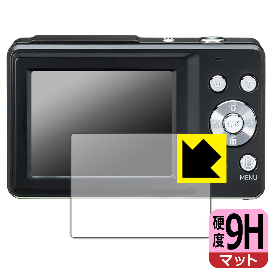 対応機種●対応機種 : Kenko デジタルカメラ KC-AF11専用の商品です。●製品内容 : 画面用フィルム1枚・クリーニングワイプ1個●柔軟性があり、ガラスフィルムのように衝撃を受けても割れない！スリキズ防止にもなる『9H高硬度(非光沢)の保護フィルム』●安心の国産素材を使用。日本国内の自社工場で製造し出荷しています。 ★貼り付け失敗交換サービス対象商品★ 国内自社工場製造・発送だからできる 安心の製品保証とサポート ■製品保証 お届けした製品が誤っていたり、不具合があった場合などには、お届けから1ヶ月以内にメールにてお問い合わせください。交換等対応させていただきます。[キャンセル・返品（返金・交換）について] ■■貼り付け失敗時の交換サービス■■貼り付けに失敗しても1回だけ無償交換ができます。(失敗したフィルムをお送りいただき、新品に無償交換します。往復の送料のみお客様にご負担をお願いいたします。詳しくは製品に同封の紙をご確認ください) ■■保護フィルム貼り付け代行サービス■■保護フィルムの貼り付け作業に自信がない方には、PDA工房で貼り付け作業を代行いたします。(PDA工房の保護フィルムのみが対象です。詳しくは製品に同封の紙をご確認ください) 9H高硬度【反射低減】保護フィルム 素材説明 ■表面硬度 9Hなのにしなやかなフィルム表面硬度はガラスフィルムと同等の9Hですが、しなやかな柔軟性がある「超ハードコートPETフィルム」なので衝撃を受けても割れません。厚みも一般的なガラスフィルムより薄い約0.2mmでタッチ操作の感度も良好です。(※1)※フィルムの性能（表面硬度 9H）は世界的な規模の検査/認証機関で試験されております。■画面の映り込みを抑える反射防止タイプ！表面に微細な凹凸を作ることにより、外光を乱反射させギラツキを抑える「アンチグレア加工」がされております。屋外での太陽光の映り込み、屋内でも蛍光灯などの映り込みが気になるシーンが多い方におすすめです。また、指紋がついた場合でも目立ちにくいという特長があります。■指紋が目立ちにくい上、フッ素加工で汚れがつきにくい！反射防止のアンチグレア加工で指紋が目立ちにくい上、表面はフッ素コーティングがされており、皮脂や汚れがつきにくく、また、落ちやすくなっています。指滑りはさらさらな使用感です■気泡の入りにくい特殊な自己吸着タイプ接着面は気泡の入りにくい特殊な自己吸着タイプです。素材に柔軟性があり、貼り付け作業も簡単にできます。また、はがすときにガラス製フィルムのように割れてしまうことはありません。貼り直しが何度でもできるので、正しい位置へ貼り付けられるまでやり直すことができます。■安心の日本製最高級グレードの国産素材を日本国内の弊社工場で加工している完全な Made in Japan です。安心の品質をお届けします。※1「表面硬度 9H」の表示は素材として使用しているフィルムの性能です。機器に貼り付けた状態の測定結果ではありません。 【ポスト投函送料無料】商品は【ポスト投函発送 (追跡可能メール便)】で発送します。お急ぎ、配達日時を指定されたい方は以下のクーポンを同時購入ください。【お急ぎ便クーポン】　プラス110円(税込)で速達扱いでの発送。お届けはポストへの投函となります。【配達日時指定クーポン】　プラス550円(税込)で配達日時を指定し、宅配便で発送させていただきます。【お急ぎ便クーポン】はこちらをクリック【配達日時指定クーポン】はこちらをクリック