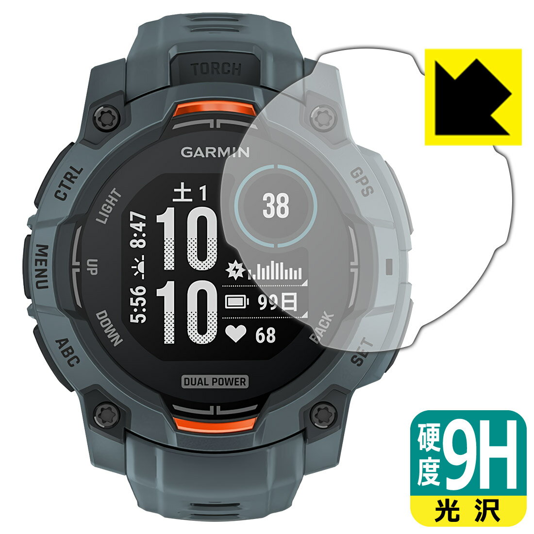 PDA˼ GARMIN Instinct 3 Dual Power [ 45mm] б 9H[] ݸ ե  ¤ľ...