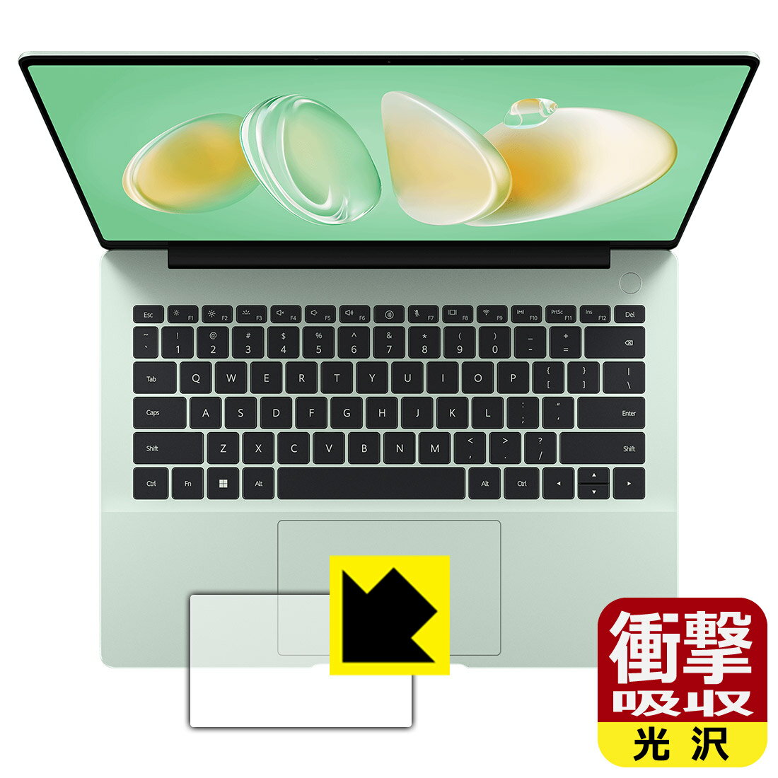 樂天商城 - PDA工房 HUAWEI MateBook 14 Core Ultra (2024) 対応 衝撃吸収[光沢] 保護 フィルム [タッチパッド用] 耐衝撃 日本製 自社製造直販