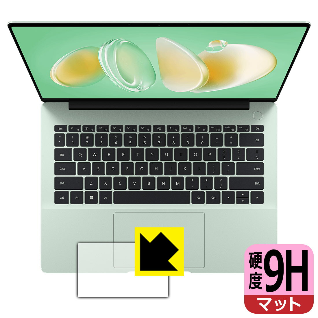 PDA工房 HUAWEI MateBook 14 Core Ultra (2024) 対応 9H高硬度[反射低減] 保護 フィルム [タッチパッド..
