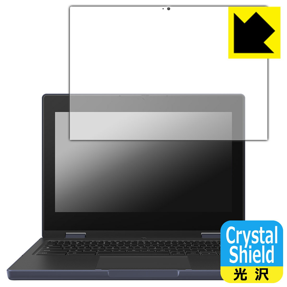 PDA工房 ASUS Chromebook CR11 Flip (CR1104F) 対応 Crystal Shield 保護 フィルム 3枚入 光沢 日本製 自社製造直販
