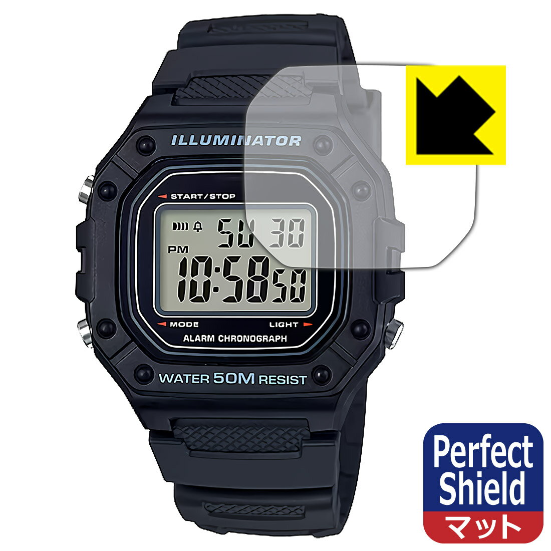 PDA˼ CASIO Collection W-218H꡼ б PerfectShield ݸ ե ȿ㸺 ɻ  ¤ľ