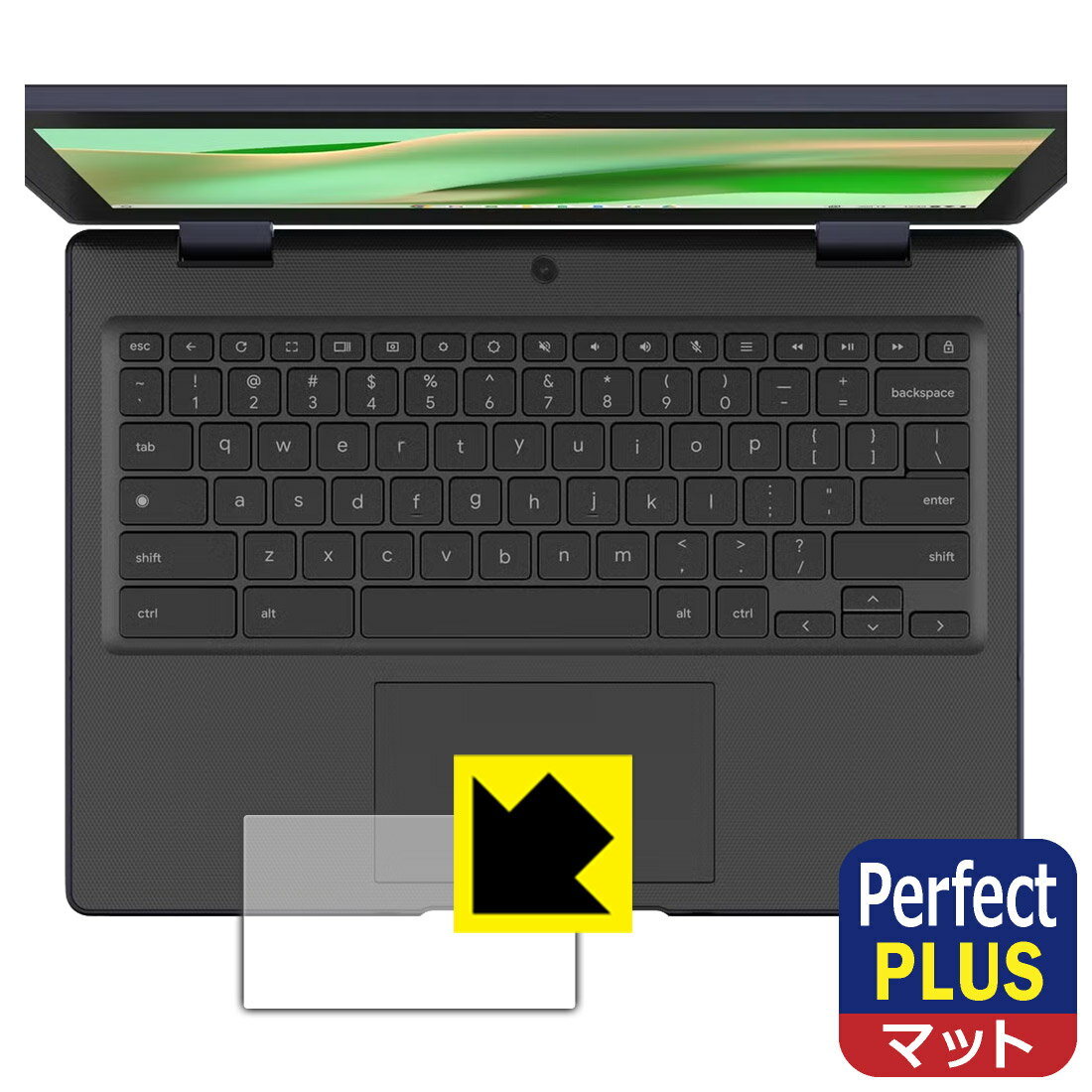 PDA工房 ASUS Chromebook CZ11 Flip (CZ1104F) 対応 PerfectShield Plus 保護 フィルム [タッチパッド用] 反射低減 防指紋 日本製 自社製造直販