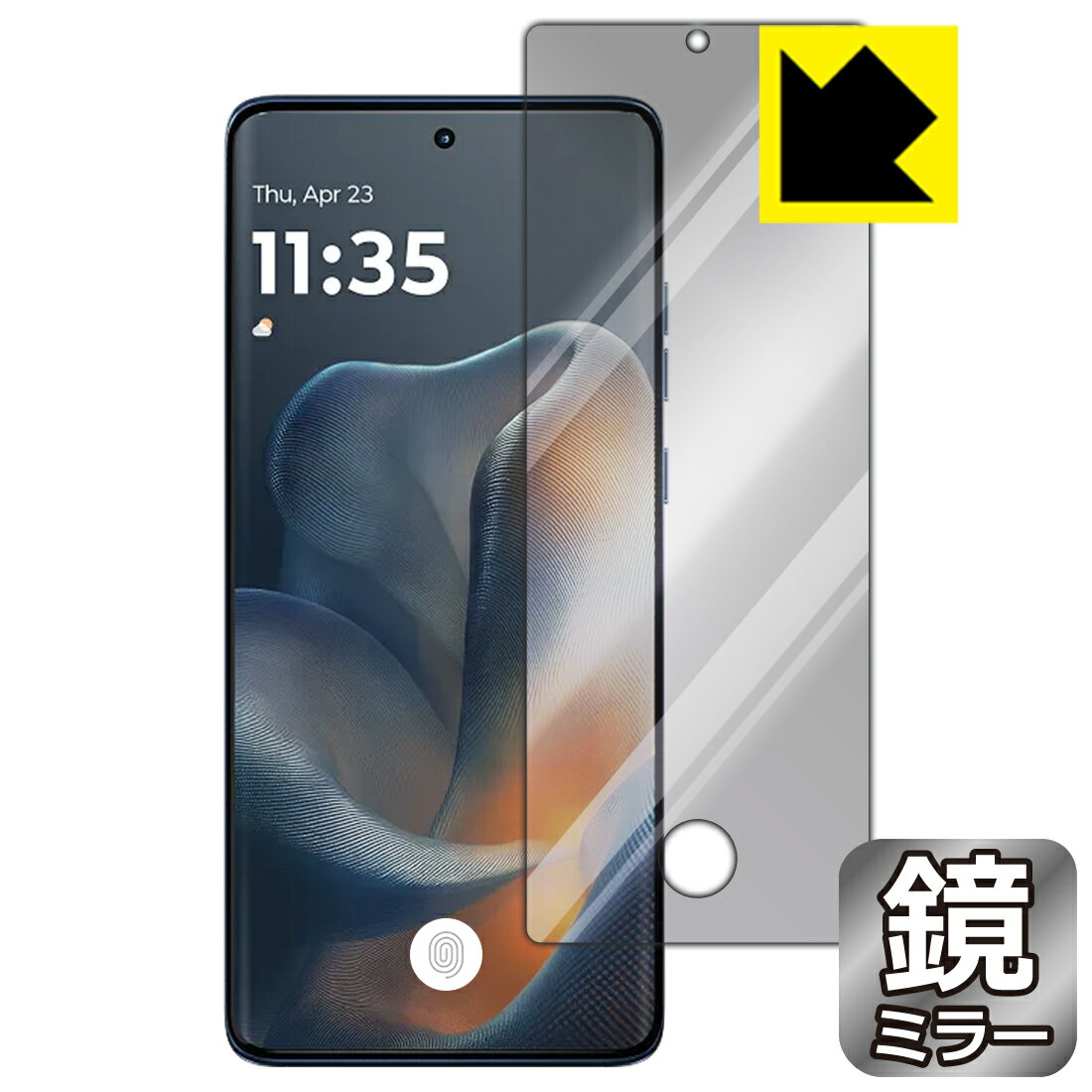 乐天商城 - PDA工房 Motorola edge 60 対応 [指紋窓つき] Mirror Shield 保護 フィルム ミラー 光沢 日本製 自社製造直販