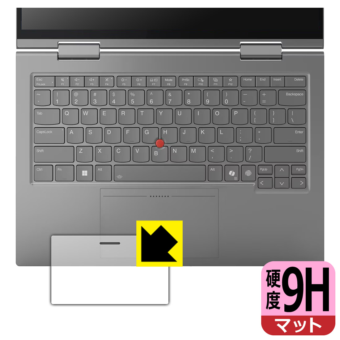 PDA工房 ThinkPad X1 2-in-1 Gen 10 (14型) 対応 9H高硬度[反射低減] 保護 フィルム [触覚タッチパッド用] 日本製 自社製造直販