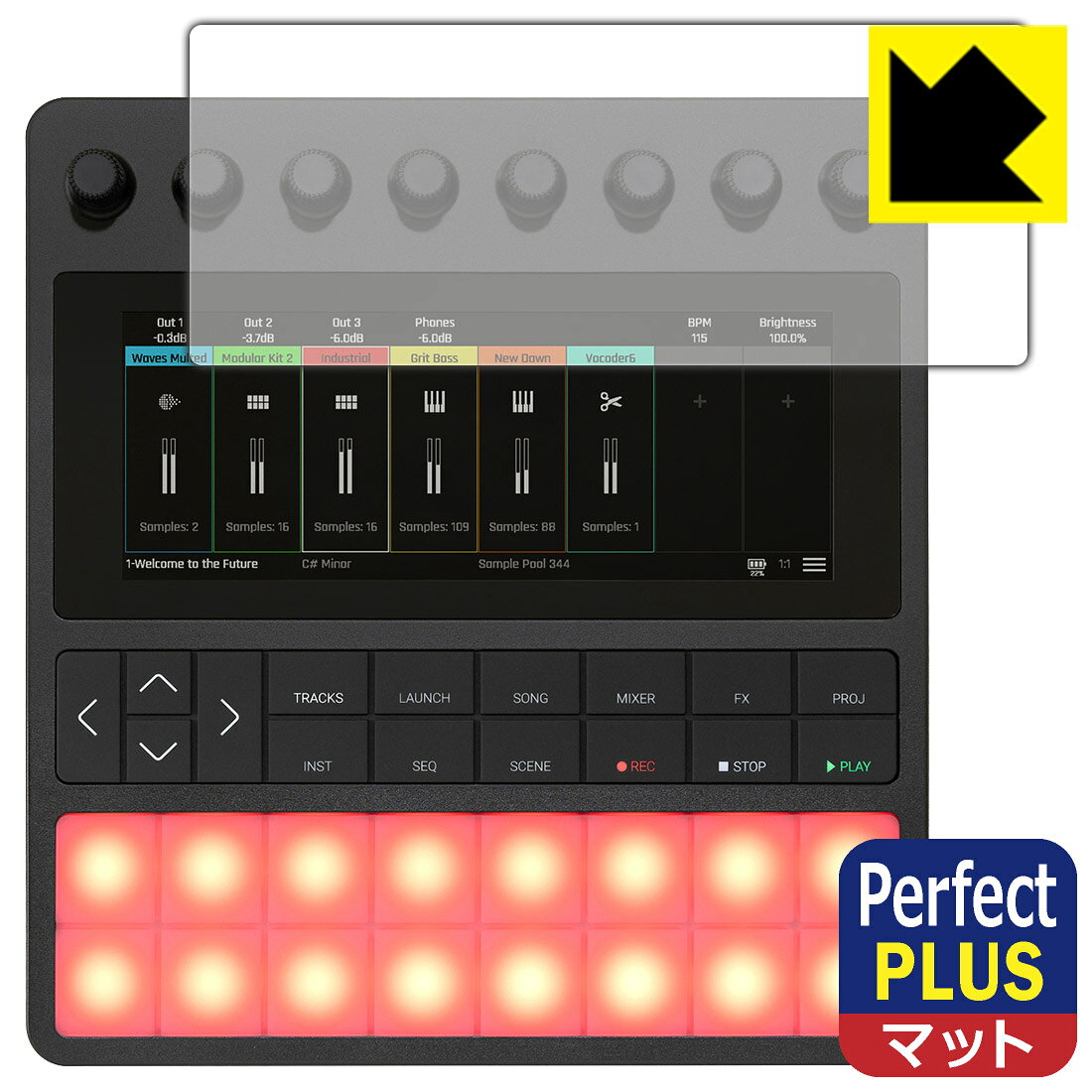 PDA工房 1010MUSIC bento 対応 PerfectShield Plus 保護 フィルム 反射低減 防指紋 日本製 自社製造直販