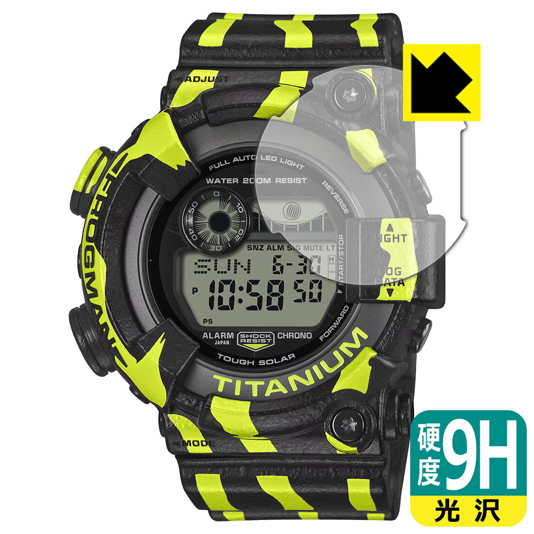 PDA工房 G-SHOCK FROGMAN GW-8200TPF-1JR 対応 9H高硬度[光沢] 保護 フィルム 日本製 自社製造直販
